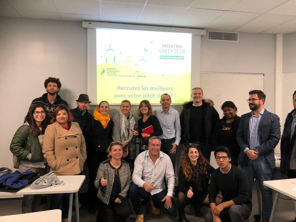Merci a <a href="/SiegfriedHaack/">Siegfried Haack</a> pour avoir animé l'atelier pitch et  Annie Grzadka pour son atelier d'ideation pour  faire émerger des idées a pitcher lors du hackathon Greentech de <a href="/WhatHackers/">Women Hackers Action Tank 06 (WHAT06)</a> . Super ambiance! De belles idées! <a href="/steph_digital/">Stephane J.</a> #HackGreen19