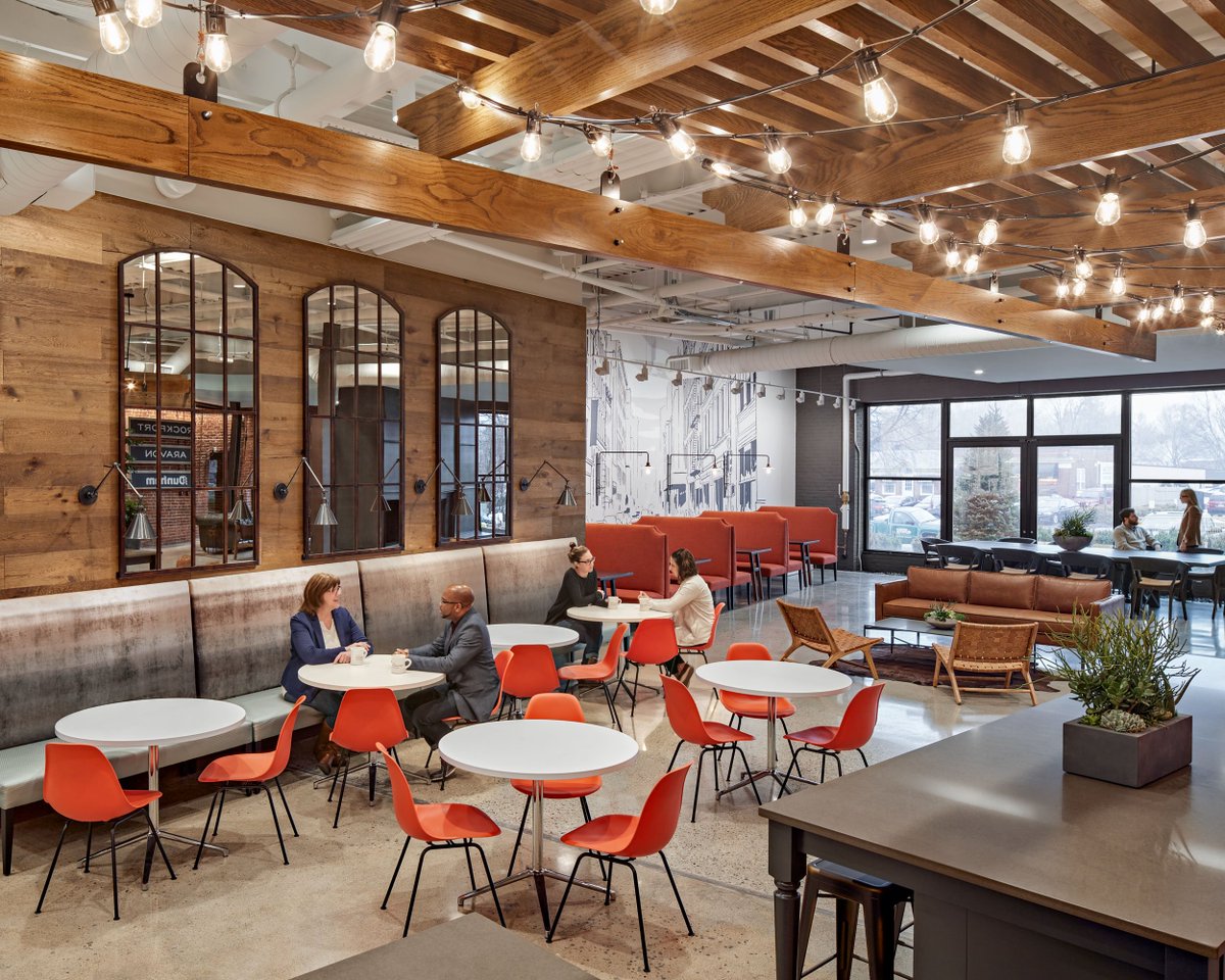 JCAbuilds's tweet photo. What a transformation! Check out the Rockport Group’s new home where we worked with Baker Design to transform a tired, old mill building into an exciting space that houses all major departments for @Rockport shoes, including areas for retail displays. #WeBuildWednesday https://t.co/4MLS6WIrNj
