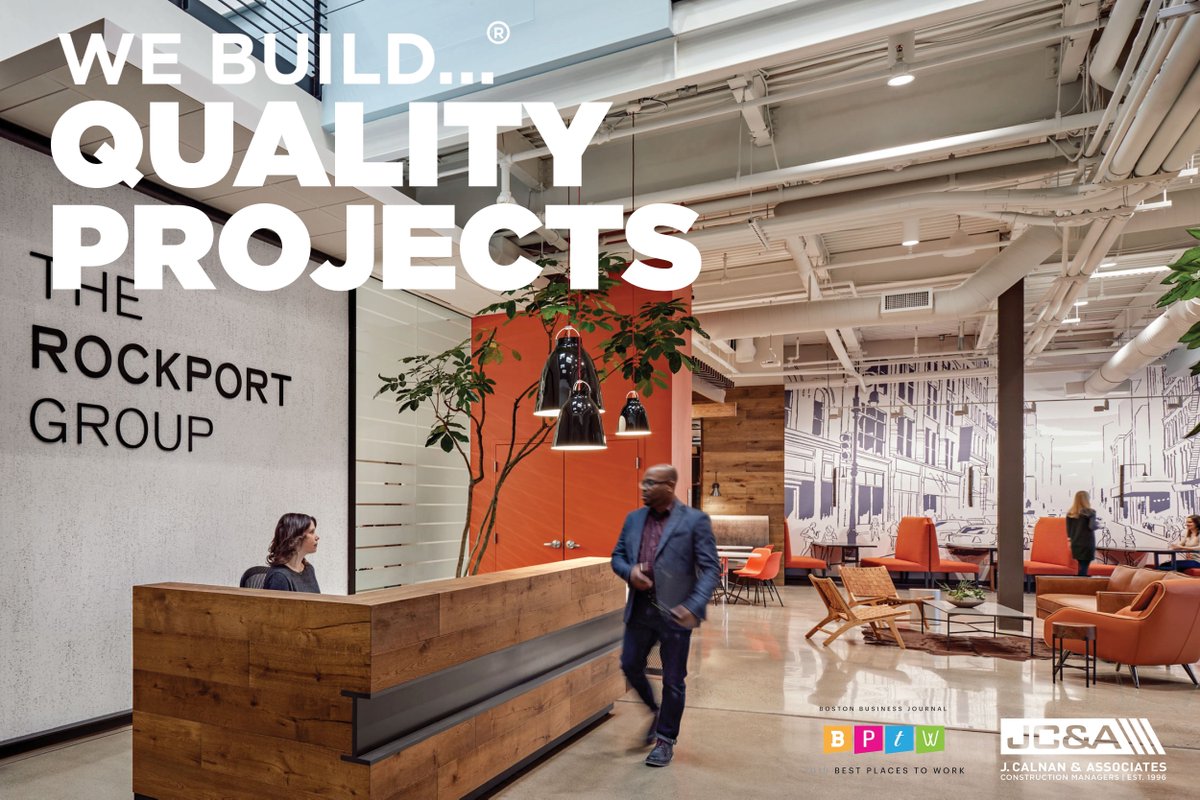 JCAbuilds's tweet photo. What a transformation! Check out the Rockport Group’s new home where we worked with Baker Design to transform a tired, old mill building into an exciting space that houses all major departments for @Rockport shoes, including areas for retail displays. #WeBuildWednesday https://t.co/4MLS6WIrNj
