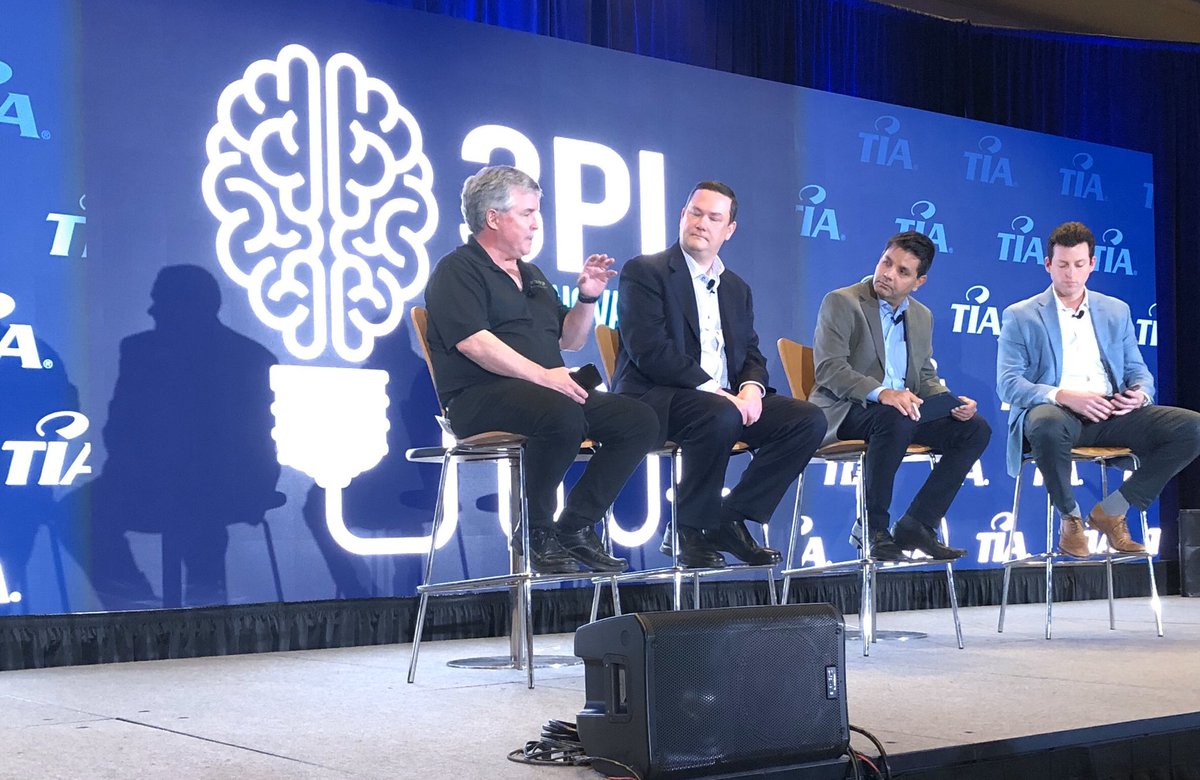 CHAmos4's tweet photo. Thank you @JohansonTrans @Pierbridge @ALCTransBkrs &amp; @FreightWaves for wrapping up the @3PLAssociation Technovations 2019 Conference presentations discussing Technologies of the Future #TIA2019Tech was the place to be! https://t.co/nADlcmcs0U