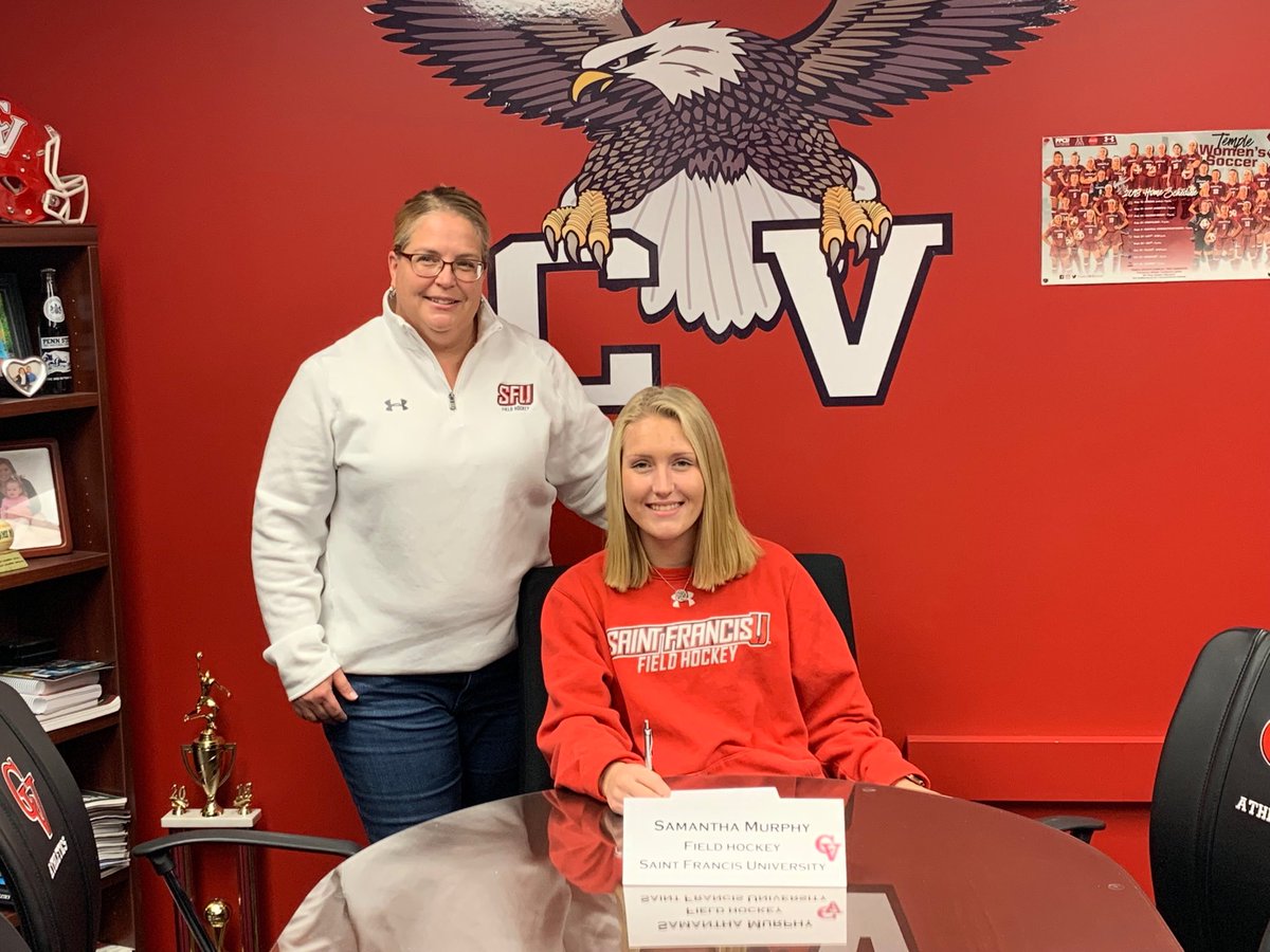 CVSDeagles's tweet photo. Congratulations Sam Murphy on signing with St. Francis University for Field Hockey! https://t.co/QcJa7oMTDS