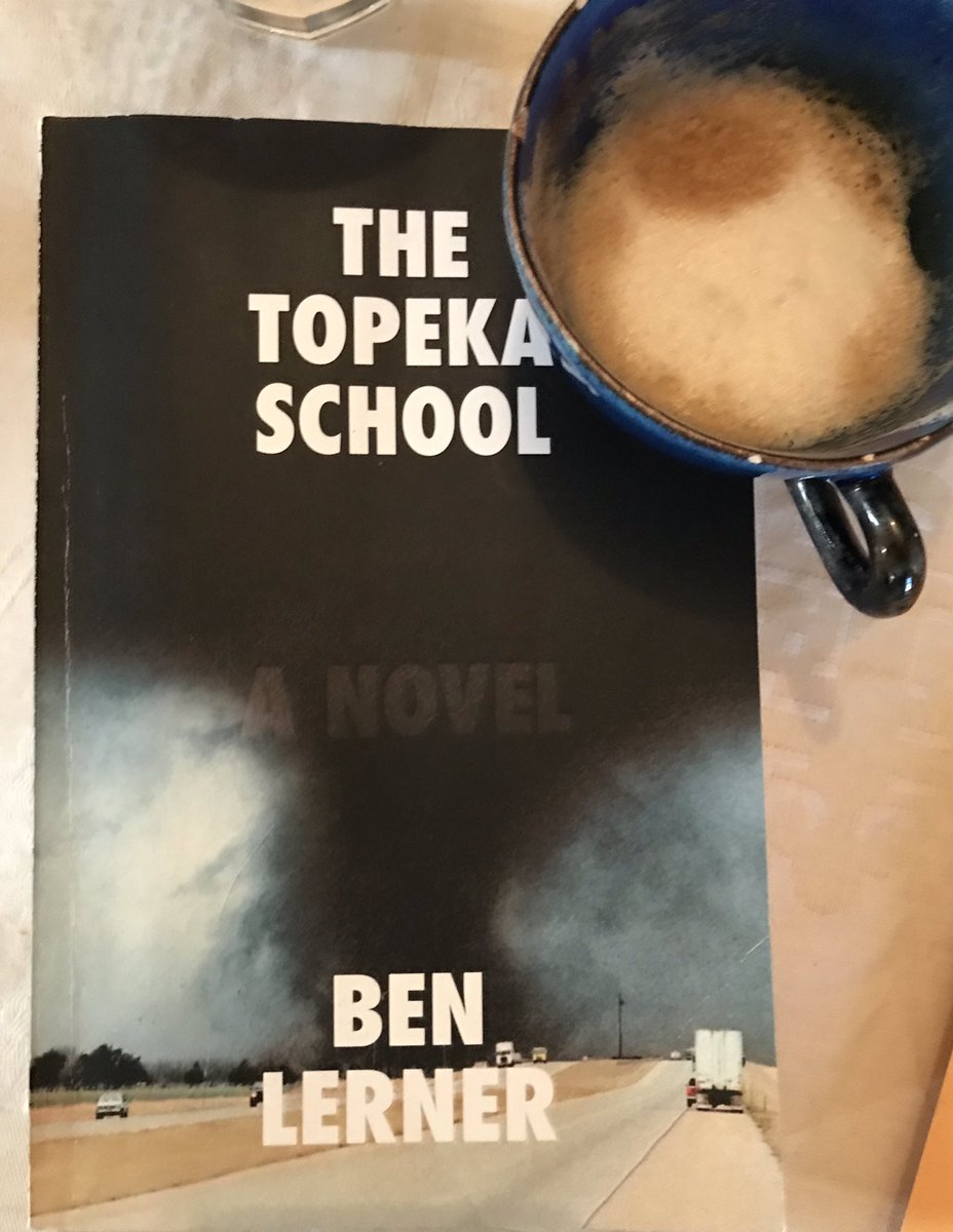 DaniTrussoni's tweet photo. Coffee break reading #theTopekaSchool #amreading https://t.co/fjCcUnCUT1