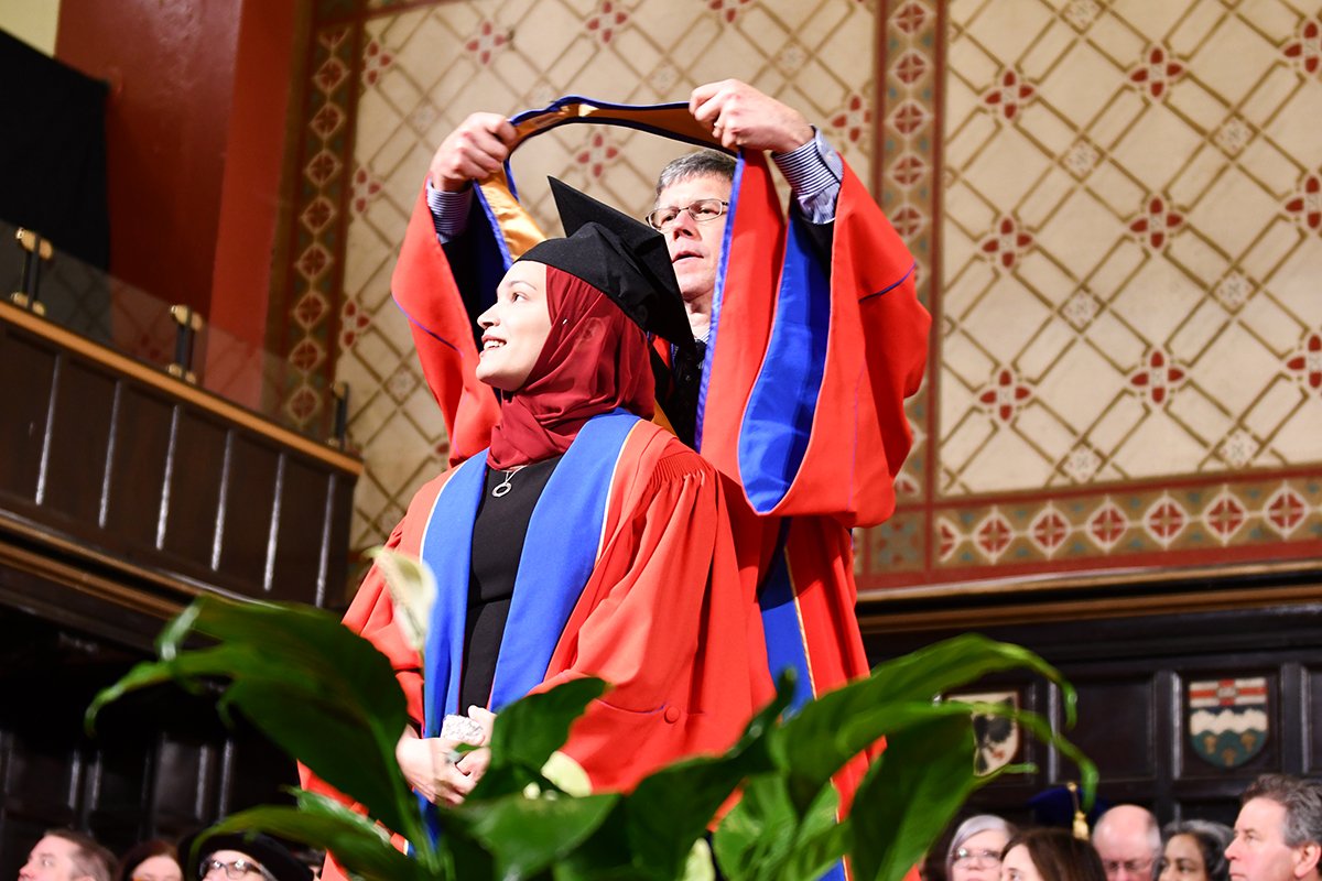 queensu's tweet photo. Today marked the start of Fall Convocation at #queensu with two ceremonies. Honorary degrees were conferred upon Perry Bellegarde and Margaret Murphy #QGrad19 https://t.co/wuYyoFf9zz https://t.co/32rVqW4s6z