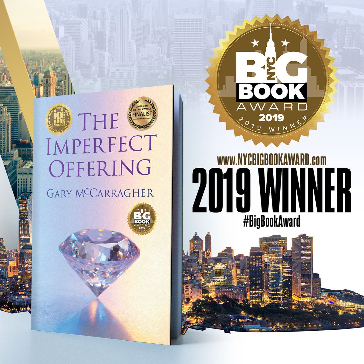 Delighted to announce my FOURTH  national award for The Imperfect Offering, my groundbreaking medical thriller/vehicle for hospice advocacy.