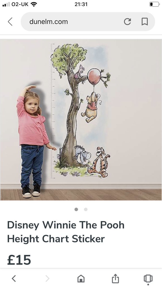 katetho13816639's tweet photo. Have ordered this lovely Disney height chart from @DunelmUK to add a feature to the corner of baby’s nursery. I think a tree with characters will aid their imagination to look at and it can be easily removed once they are older #mumtips #interiordesign https://t.co/5MsKIqBU3s