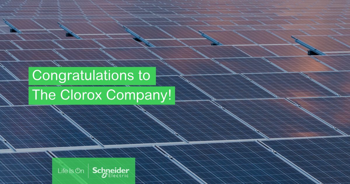 RenewableJohn's tweet photo. Congratulations to @CloroxCo! It expects to achieve about 50% of its renewable electricity goal through a 70 MW #VPPA with @enelgreenpower in 2021. https://t.co/UVwQMICmAm #LifeIsOn https://t.co/GfKJex0VtP