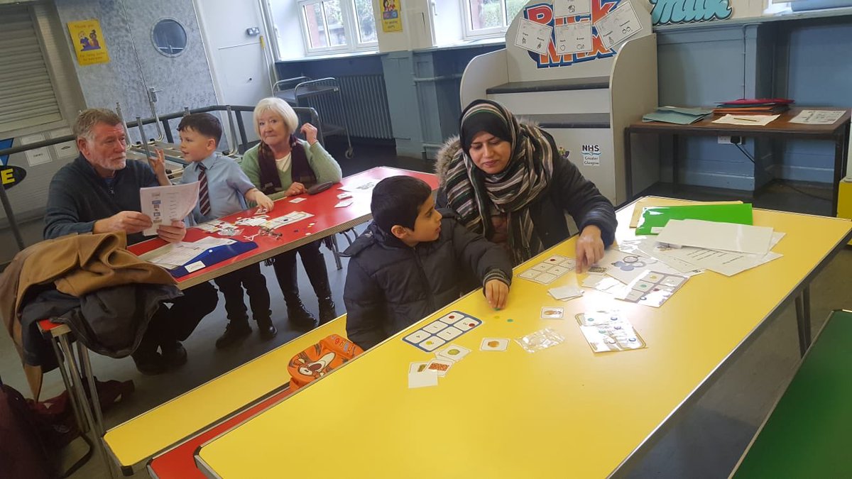 StCharlesGla's tweet photo. Another great turnout for our @DyslexiaGCC #PlayingwithSounds session today. Great to see so many parents and grandparents out to support the children’s learning. #ParentalEngagement #PhonologicalAwareness @litforalllb https://t.co/aRglMCF5zp