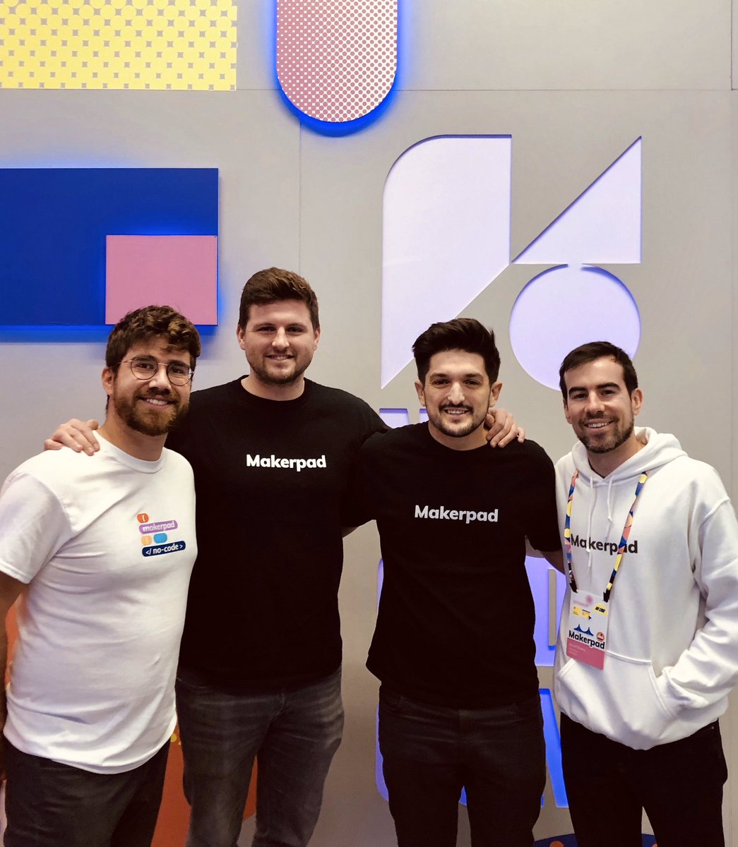 _brandswell's tweet image. Hanging with the @makerpad crew in SF @aronkor @tomosman @bentossell come say hey 👋 #NoCodeConf