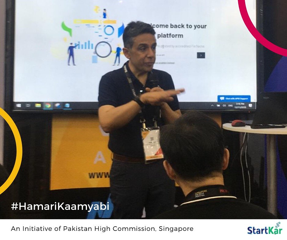 Day 3 at #SGFintechFest 2019! 
The speaker having the floor on 3rd day of SG Fintech Fest. 

#HamariKamyaabi #SGFintechFest

<a href="/RukhsanaAfzaal/">Rukhsana Afzaal</a> <a href="/SaeedRehman1/">Saeed Rehman</a> <a href="/MOFAPakistan/">Promoting Pakistan Tourism 🇵🇰</a> @PahicSingapore <a href="/MoitOfficial/">Ministry of IT & Telecom</a>