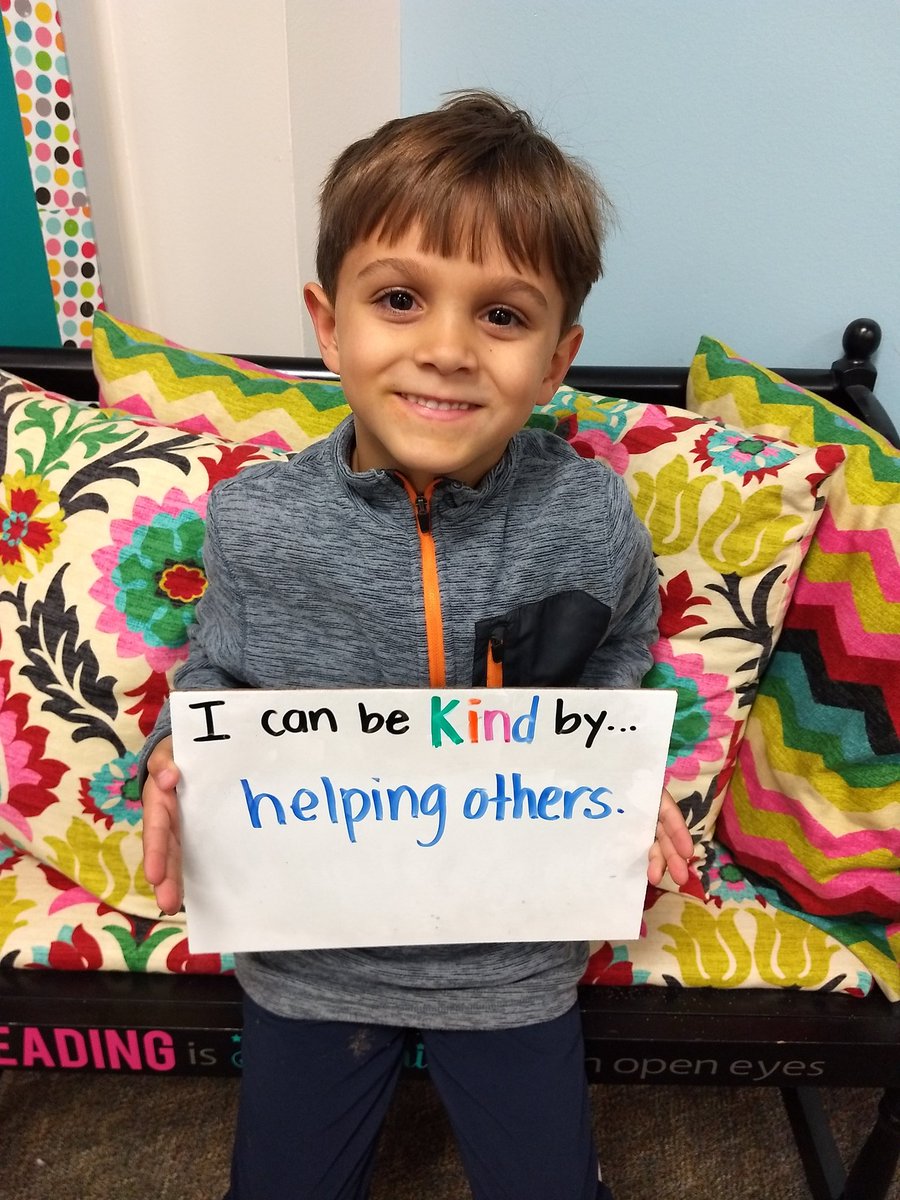 Our sweet kindergarteners discussed ways they can be kind to others. #bekindtoeveryone <a href="/katyisd/">Katy ISD</a> @SummerShirt4