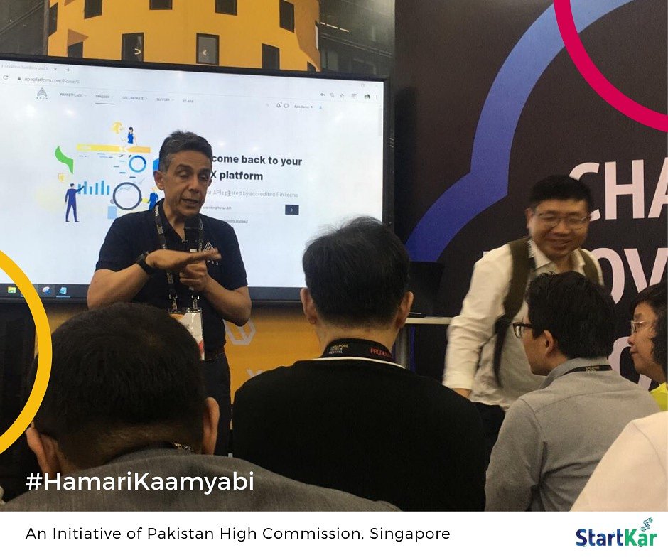 Day 3 at #SGFintechFest 2019! 
Meanwhile an interesting demonstration is going on. 

#HamariKamyaabi #SGFintechFest

<a href="/RukhsanaAfzaal/">Rukhsana Afzaal</a> <a href="/SaeedRehman1/">Saeed Rehman</a> <a href="/MOFAPakistan/">Promoting Pakistan Tourism 🇵🇰</a> <a href="/MoitOfficial/">Ministry of IT & Telecom</a> @PahicSingapore