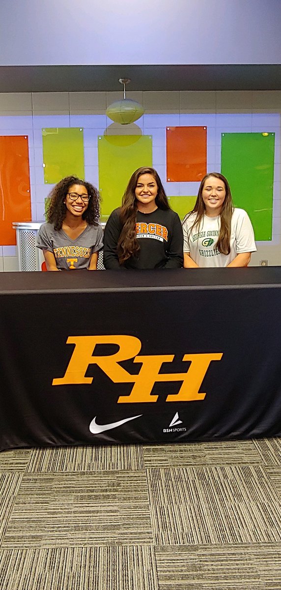 Girl power was on display at RHHS as these 3 phenomenal young ladies(Kayla, Belle, Breezy) signed to take their talents to the next level....way to #BTH