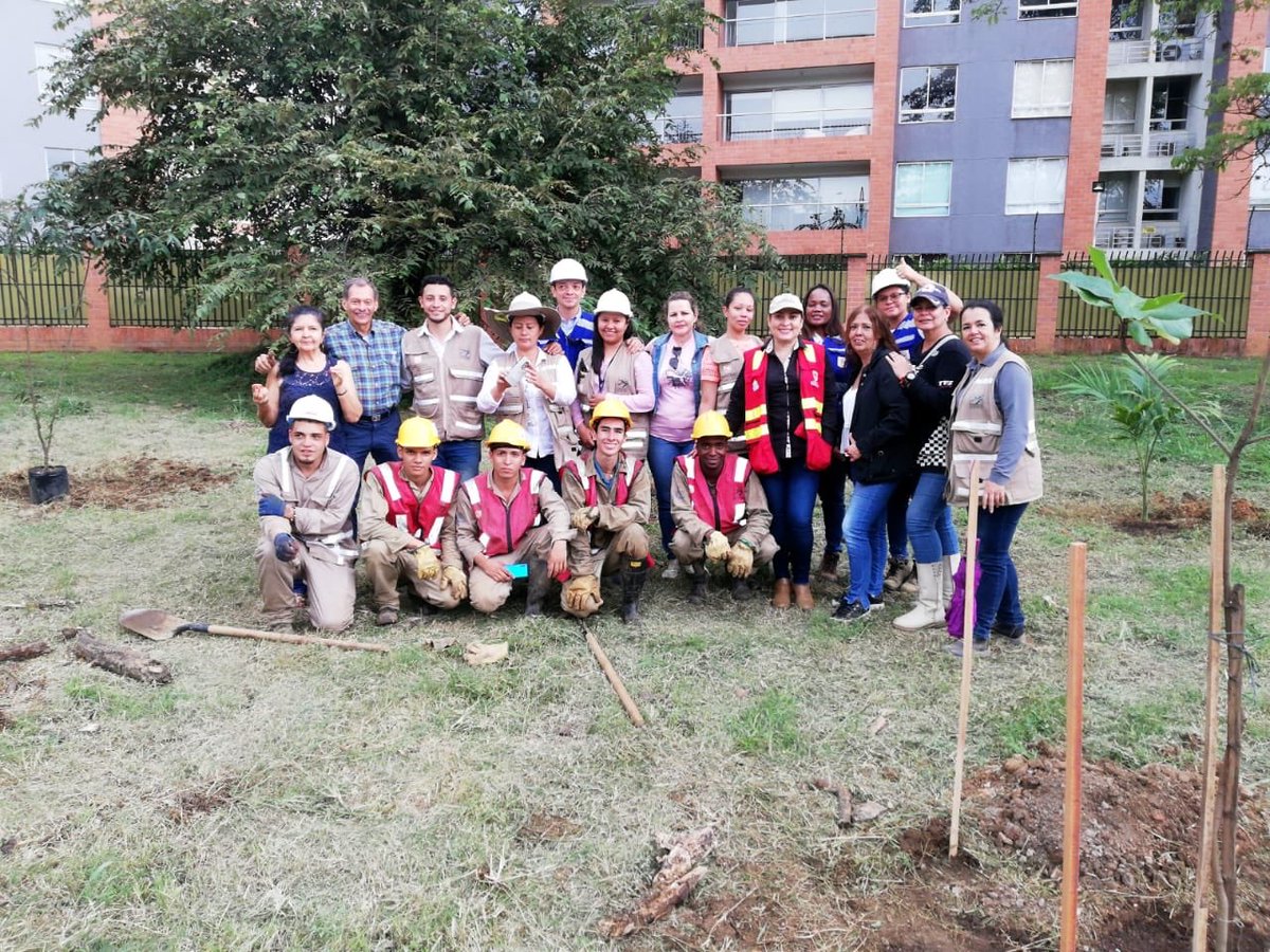 ferneycamacho's tweet photo. Infraestructura sostenible. Cumplimos compromisos ambientales del proyecto de la ‘intersección a desnivel de la cra 100 con cll 25’.
Sembramos con la comunidad aledaña al proyecto cerca de 30 árboles nativos.
#CaliNoPara #ObrasDelProgreso https://t.co/v7fr0eDKPS