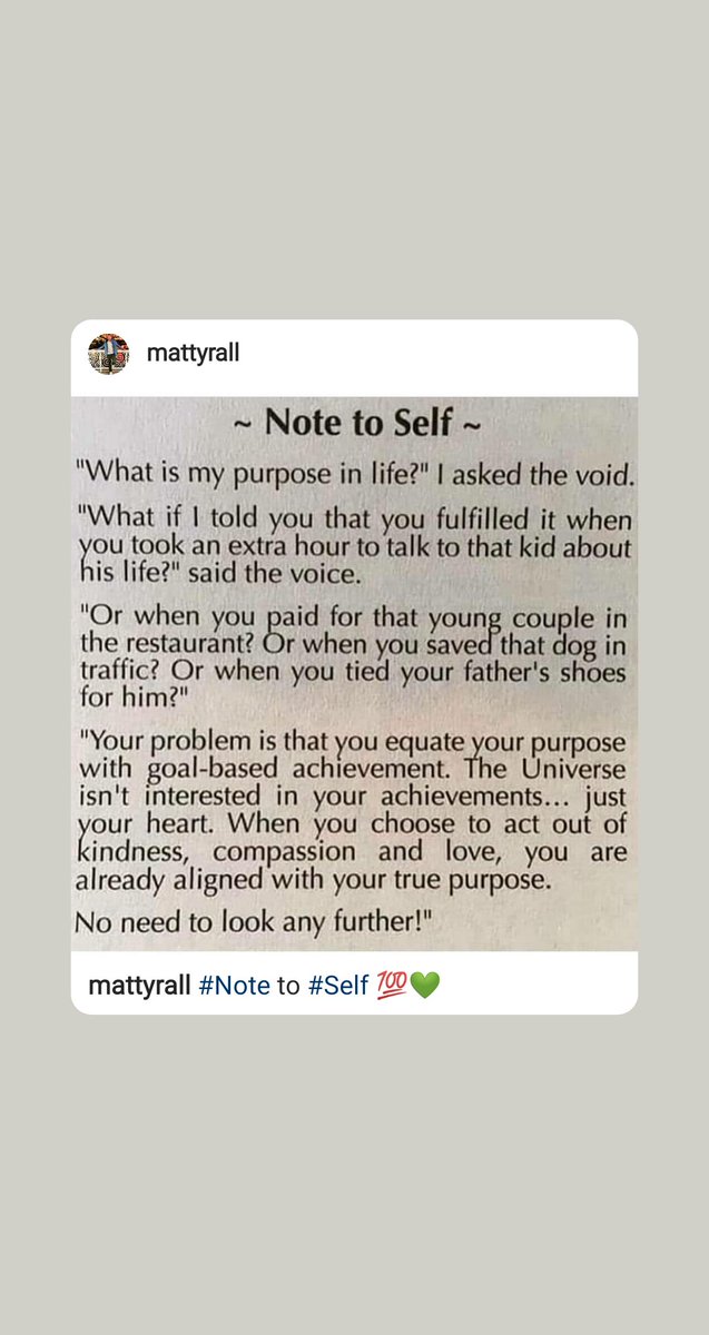 MattyRall's tweet photo. #Note to #Self #Purpose 💯 https://t.co/qXgU0aqNIH