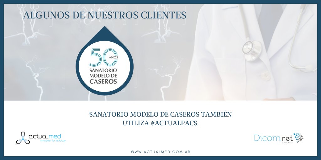 actualmedarg's tweet photo. Gracias SANATORIO MODELO DE CASEROS S.A. por confiar en #ActualmedArgentina para su servicio de #radiologia.

#radiology #teleradiología #teleradiology #radiologiamedica #dicom #radiodiagnostico #actualpacs #radiografia #radiography #radiologiadiagnostica #imagenmedica https://t.co/0aYjgRJ9su