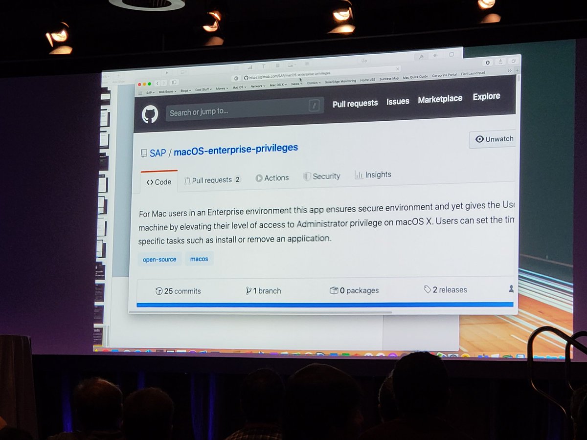 THEJoedelaCruz's tweet photo. Great session from @rtrouton about MDM during #JNUC2019. The  #Priveleges app looks like a must have addition to my #MacAdmins IT toolkit. @JAMFSoftware #CruzCorner https://t.co/IowBsXL4OC