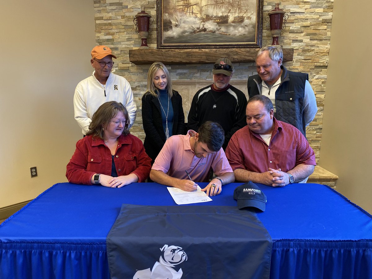 Lizi Arbogast (@liziarbogast) on Twitter photo Former <a href="/WildcatBRHS/">Benjamin Russell High School</a> and current <a href="/caccgolf/">Coach Dave Jennings</a> sophomore <a href="/dmonk_88/">Dylan Moncus</a> officially signs with <a href="/SamfordMGolf/">Samford Men's Golf</a>! Former <a href="/WildcatBRHS/">Benjamin Russell High School</a> and current <a href="/caccgolf/">Coach Dave Jennings</a> sophomore <a href="/dmonk_88/">Dylan Moncus</a> officially signs with <a href="/SamfordMGolf/">Samford Men's Golf</a>!
