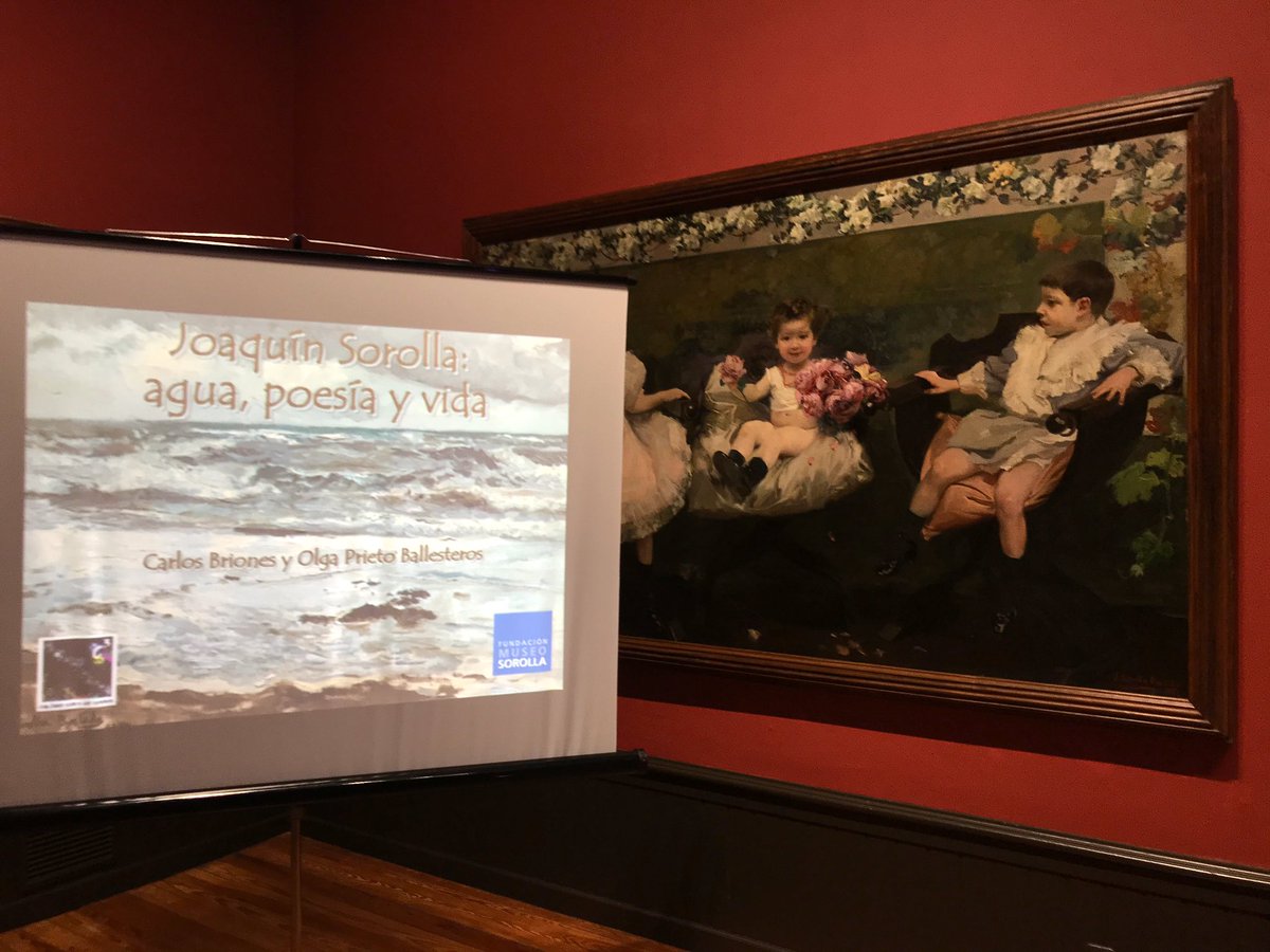 brionesci's tweet photo. Ha sido un placer y un lujo compartir hoy con #OlgaPrieto la charla-recital ‘Joaquín Sorolla: agua, poesía y vida’, para @CulturaCCosmos.
En uno de los mejores lugares que conozco: el @MuseoSorolla, rodeados por los cuadros del maestro!
https://t.co/yEBtxfPWPL https://t.co/mcUJKpAGbn