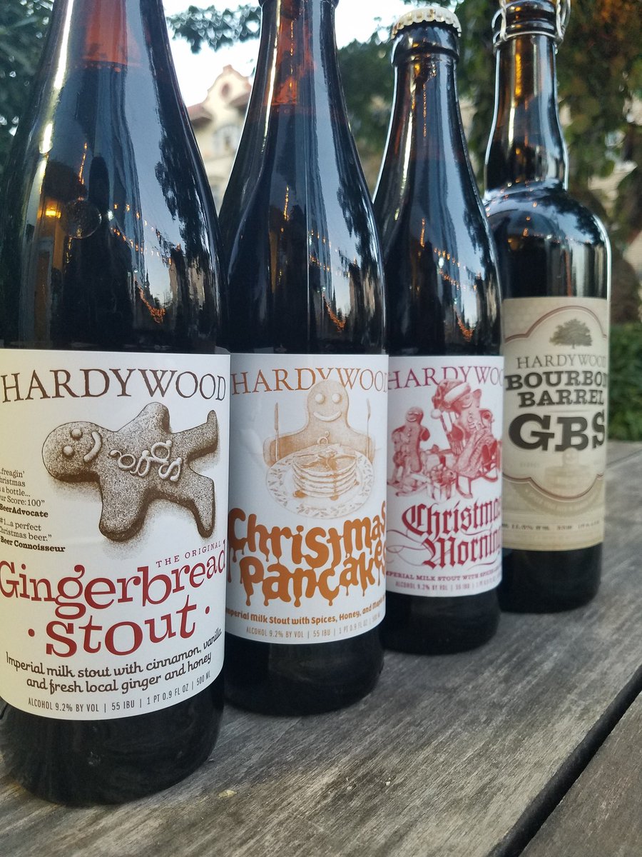 GlensBeermonger's tweet photo. As promised, part 2 of our beer haul today.  🎄🎁Christmas is coming early this year.  We've gotten in this year's @Hardywood Gingerbread Stout, Christmas Pancakes and Bourbon Barrel GBS.  It also felt like a good time to bring out our last case of 2018 Christmas Morning! https://t.co/l1bB3p4KzF