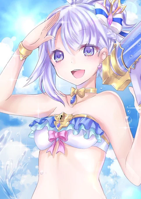 ティナちゃんもっと描きたい(*'◒`*)
#白猫お絵描き 