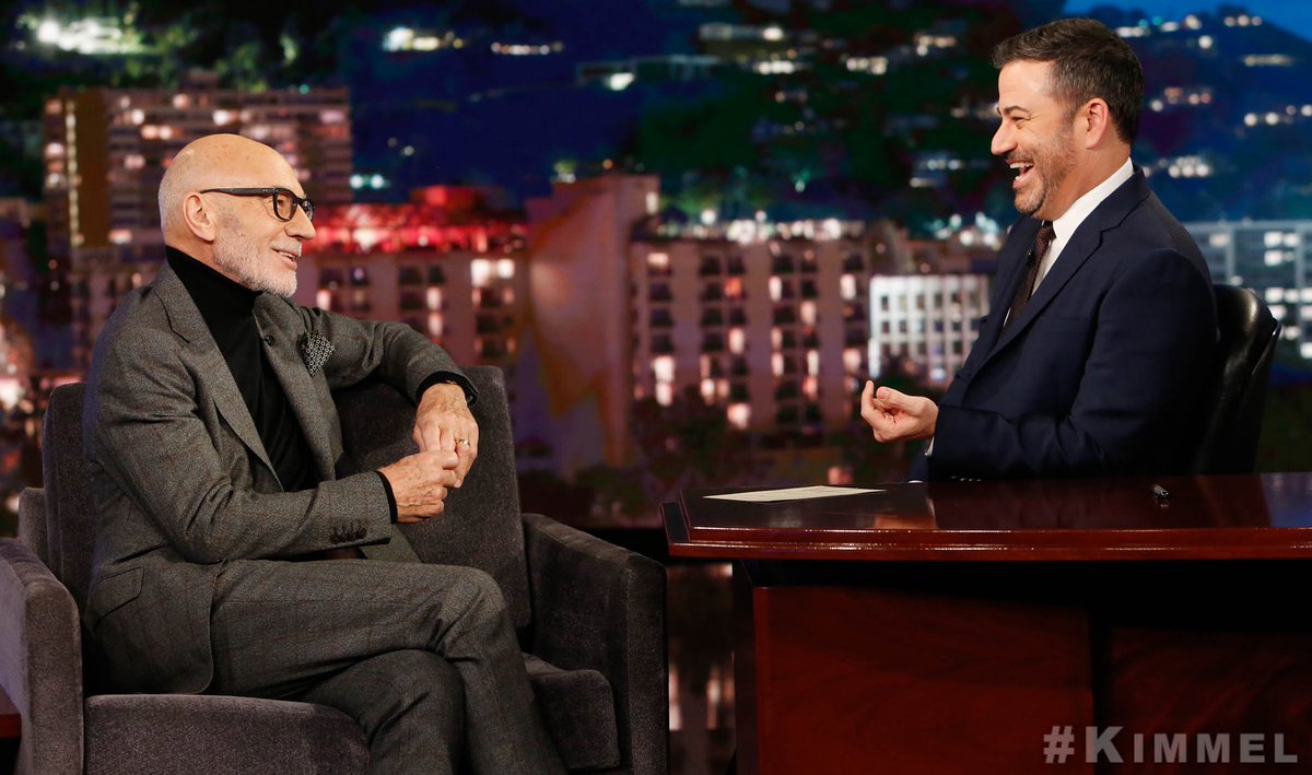 SirPatStew's tweet photo. Turtleneck season. @JimmyKimmelLive 
@JimmyKimmel https://t.co/x01jIjrrc4