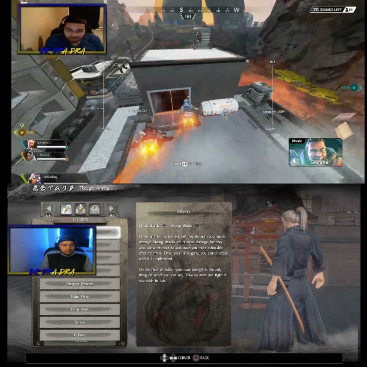 IWasBornToLead's tweet photo. Lets play I spy.. theres 3 differences in these streams. Can you spot em?🤔 🤣 #twitch #ps4 #stream https://t.co/QDThPNjGo0