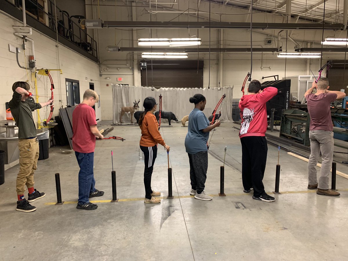 Practicing with our new 3D targets today! We are so thankful for this wonderful donation to improve our scores at state! <a href="/EastViewHS/">East View HS</a> <a href="/GeorgetownISD/">Georgetown ISD</a> <a href="/naspschools/">National Archery in the Schools Program</a>