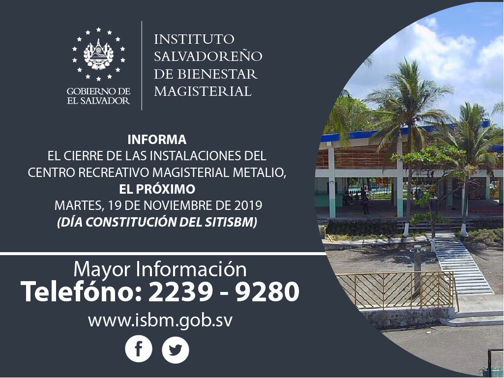 El ISBM informa a toda su población usuaria: