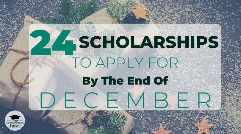 ScholarshipSYS's tweet photo. Celebrating a scholarship win is a great way to start out the New Year! Here are 24 scholarships to apply to before the end of 2019. Make sure to tag your student below! https://t.co/x0sXDkhegi https://t.co/q5OmcTE0zO