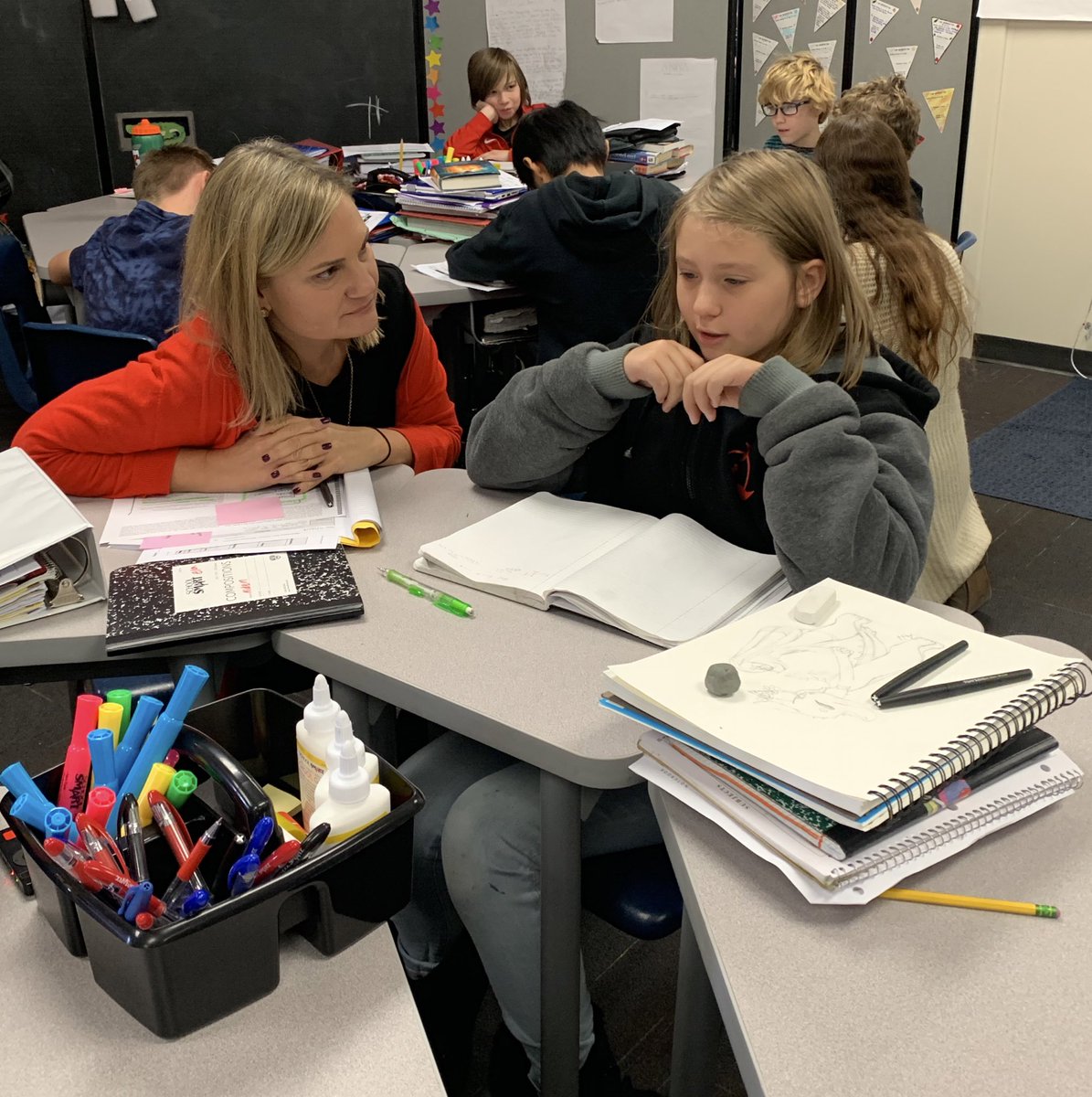 paynebuckeye's tweet photo. The power π₯ of conferring and letting the kids own their work through VOICE and CHOICE! @lvahey @LiteracyWCS #itsworthit #buildagency @LucyCalkins https://t.co/qw7hYFjWyf