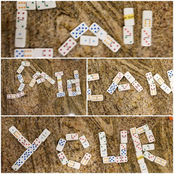Hope_Ivler's tweet photo. Having fun with our spelling words! #makingfundationsfun #creativityoverload #1stgraderocks #thinkingoutsidethebox @JJES_Owls @ChpsTweets https://t.co/XDieIN5Bap