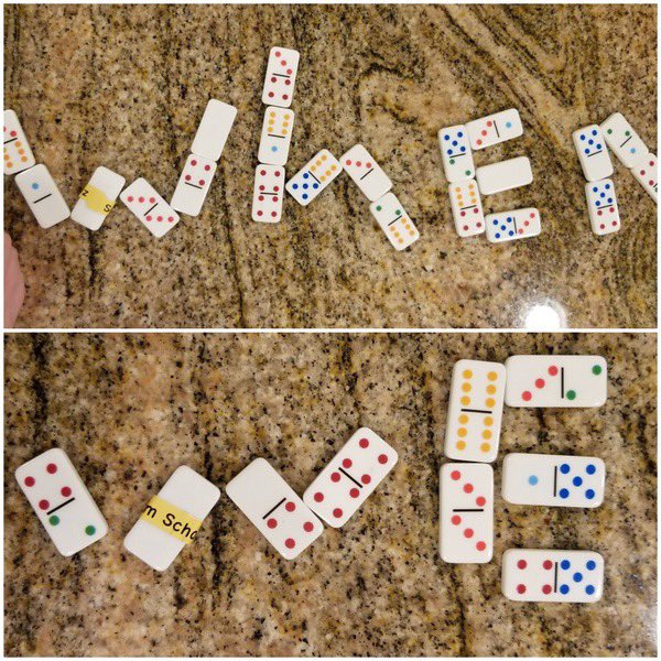 Hope_Ivler's tweet photo. Having fun with our spelling words! #makingfundationsfun #creativityoverload #1stgraderocks #thinkingoutsidethebox @JJES_Owls @ChpsTweets https://t.co/XDieIN5Bap