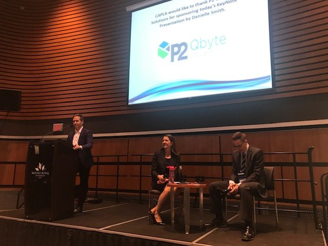P2Energy's tweet photo. Proud to sponsor @CAPLACanada's keynote featuring Danielle Smith. What a great presentation! https://t.co/rUOxfHqojV