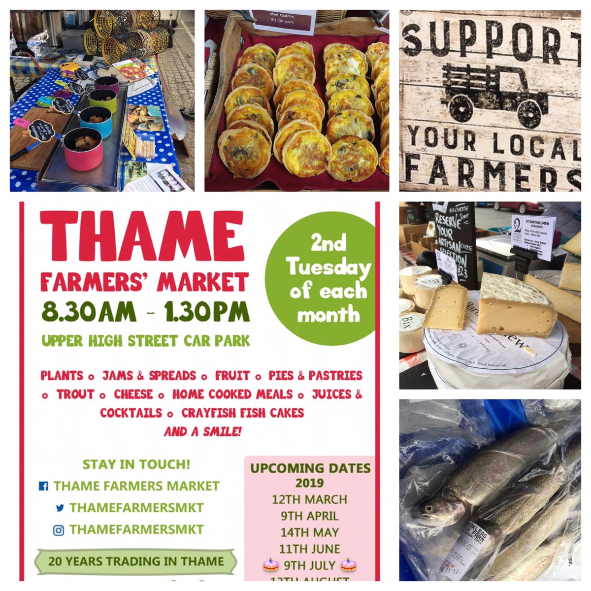 thameproducemkt's tweet photo. The #thamefarmersmarket  will be back in #thame on 📆 on #tuesday 10 December 2019  ⏰ 8.30am - 1.30pm                📍Upper High Street https://t.co/HxHx4qa2Qq