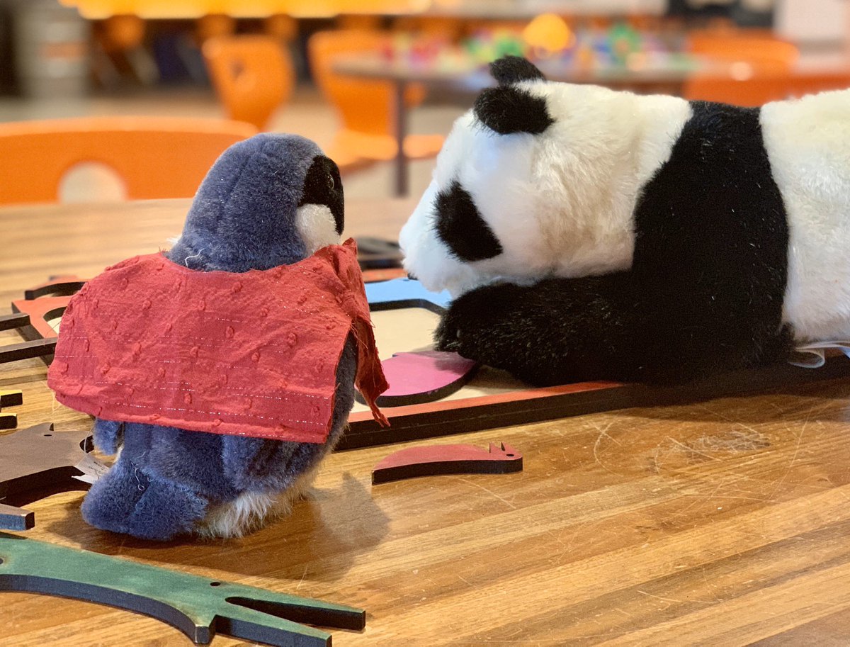 STEMFalcon's tweet photo. I wanted to #BeLikeFred for #WorldKindnessDay2019 and I found a friend at #CREATEaz at @AZScienceCenter who had trouble putting a puzzle together. I asked her if I could help and we worked together. She smiled and told me she liked what I wore for #CardiganDay. https://t.co/dpAqEsvxSK