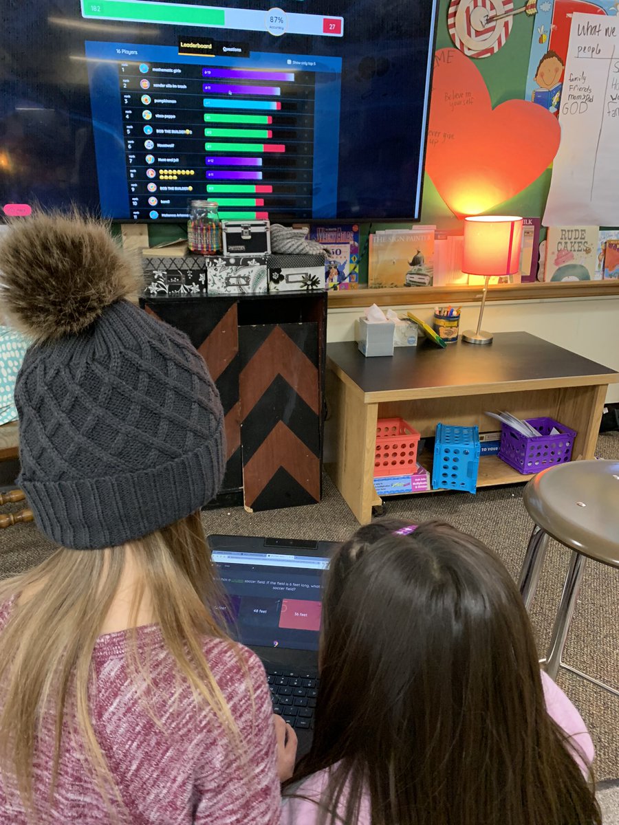 Bahr4th's tweet photo. Perimeter practice with a partner! @quizizz you rock! Thank for the quick and fun check in! #settingtheBahr #DLschools #KidsDeserveIt https://t.co/s3JHjsyNoN