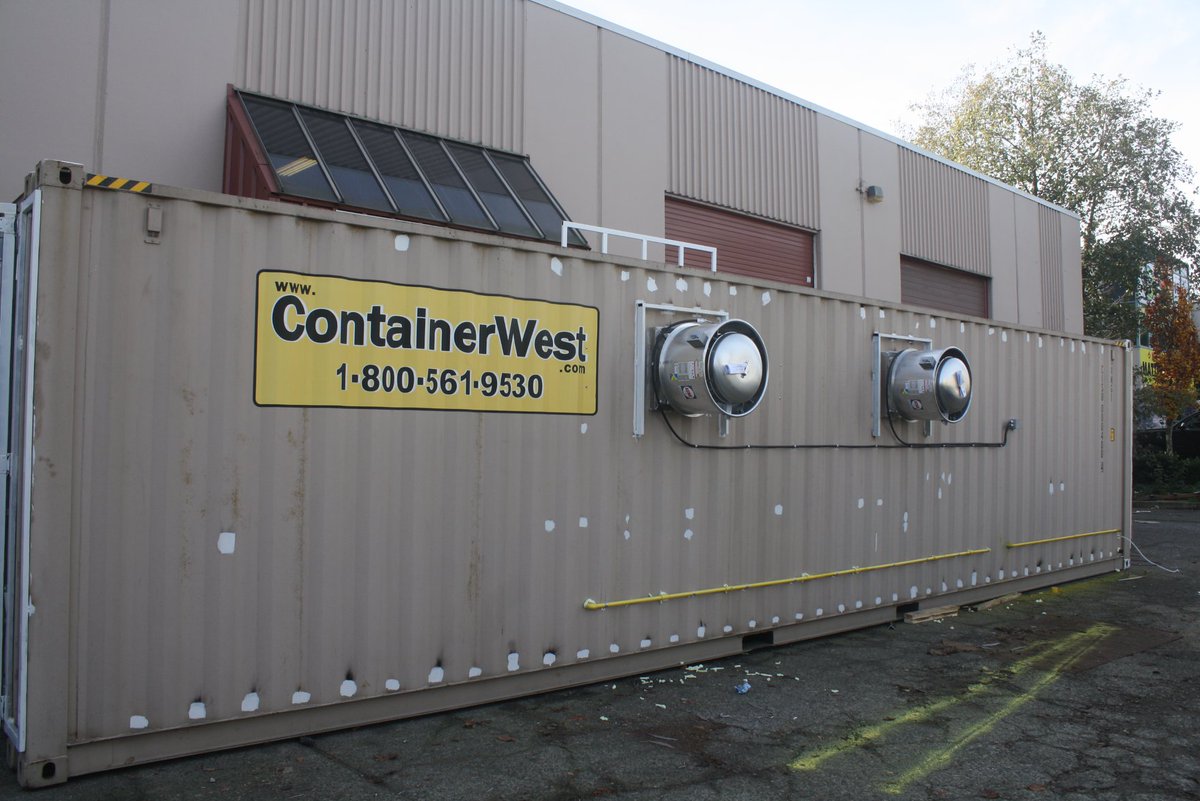 ItIsAGrapeLife's tweet photo. The #Cypressmountain #containerkitchen is almost ready to head out. Few final touches on the interior and cedar siding on the exterior and shes ready to go. All equipment being installed up the mountain and ready for this Winters Ski Season. glen@foodtruckkings.com for info #YVR https://t.co/PcgF6JHE3d