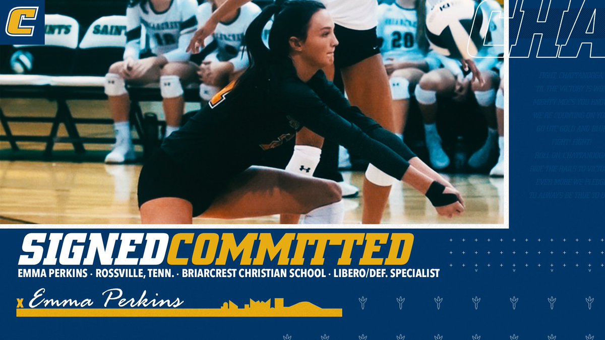 Welcome to the #MocsVB family, Emma! 😁

▪️ 5'10" DS/Libero from Rossville, Tenn.
▪️ 3x State Champion; 2x All-State Selection
▪️ Under Armour Preseason All-American in 2019
▪️ Memphis Player of the Year Finalist

📝 𝓔𝓶𝓶𝓪 𝓟𝓮𝓻𝓴𝓲𝓷𝓼