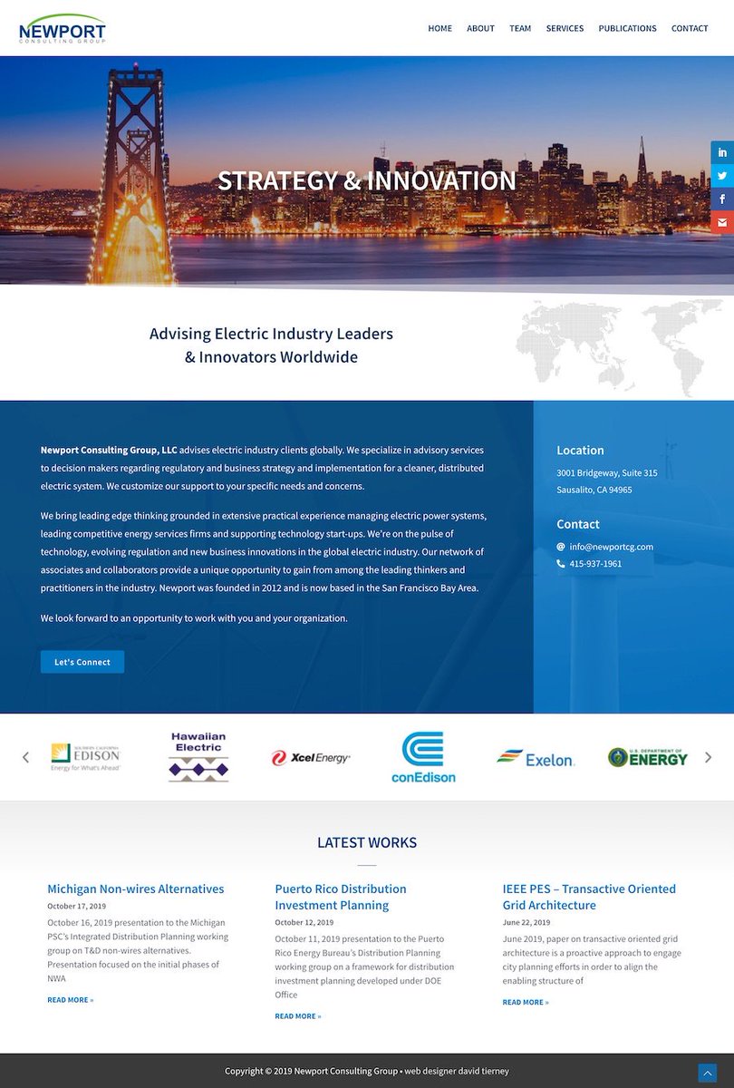 tierneydavid's tweet photo. I just designed, developed and launched a beautiful, professional new website for a clean energy consulting group, Newport Consulting Group. https://t.co/oLgaOfibcb https://t.co/12qhiFCNFh