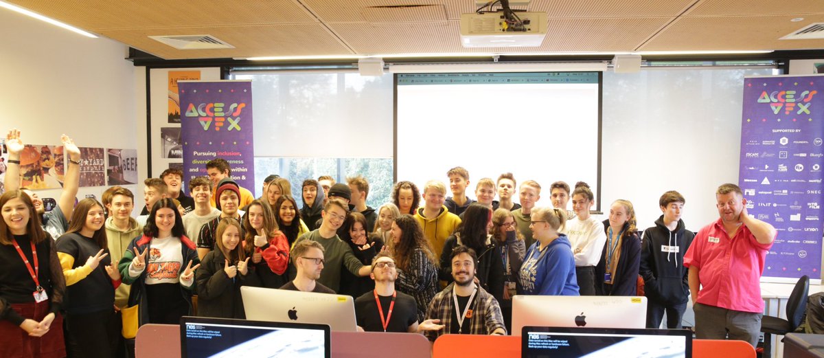 NUAvfx's tweet photo. The @accessvfx roadshow came to @NorwichCollege @CCN_MediaProd !!! Thanks to @framestore Nikola Yordanov @Othrandir for amazing concept art inspiration and Tom from @FXhome for letting us all make some cosmic images #WeAreNUA #autumntakeover @Halocentric_VFX @BhishFX https://t.co/qOn1hLRM0Y