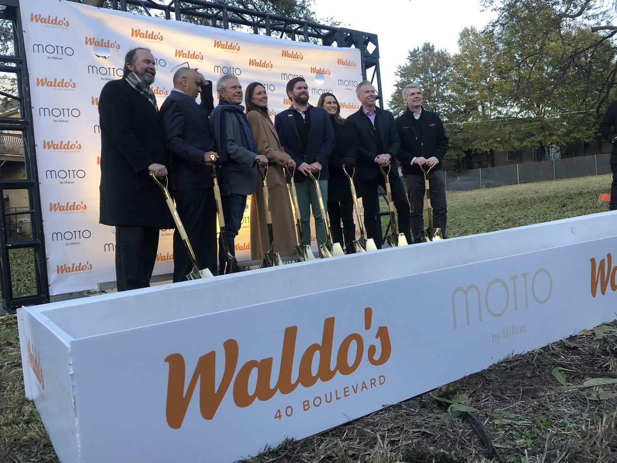 Breaking ground to the future. #mottobyhilton #waldosatl #groundbreaking