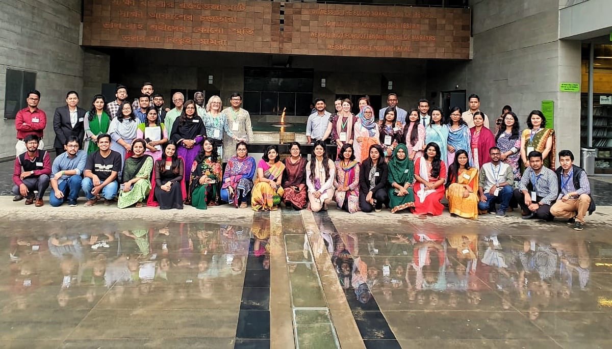 Proud to have worked with @ejtmaber and <a href="/LindseyHornerDU/">Lindsey Horner</a> to lead a research methods training event at the Genocide Justice Centre at the  <a href="/LiberationwarM/">museumliberationwar</a> Liberation War Museum in Dhaka Bangladesh yesterday