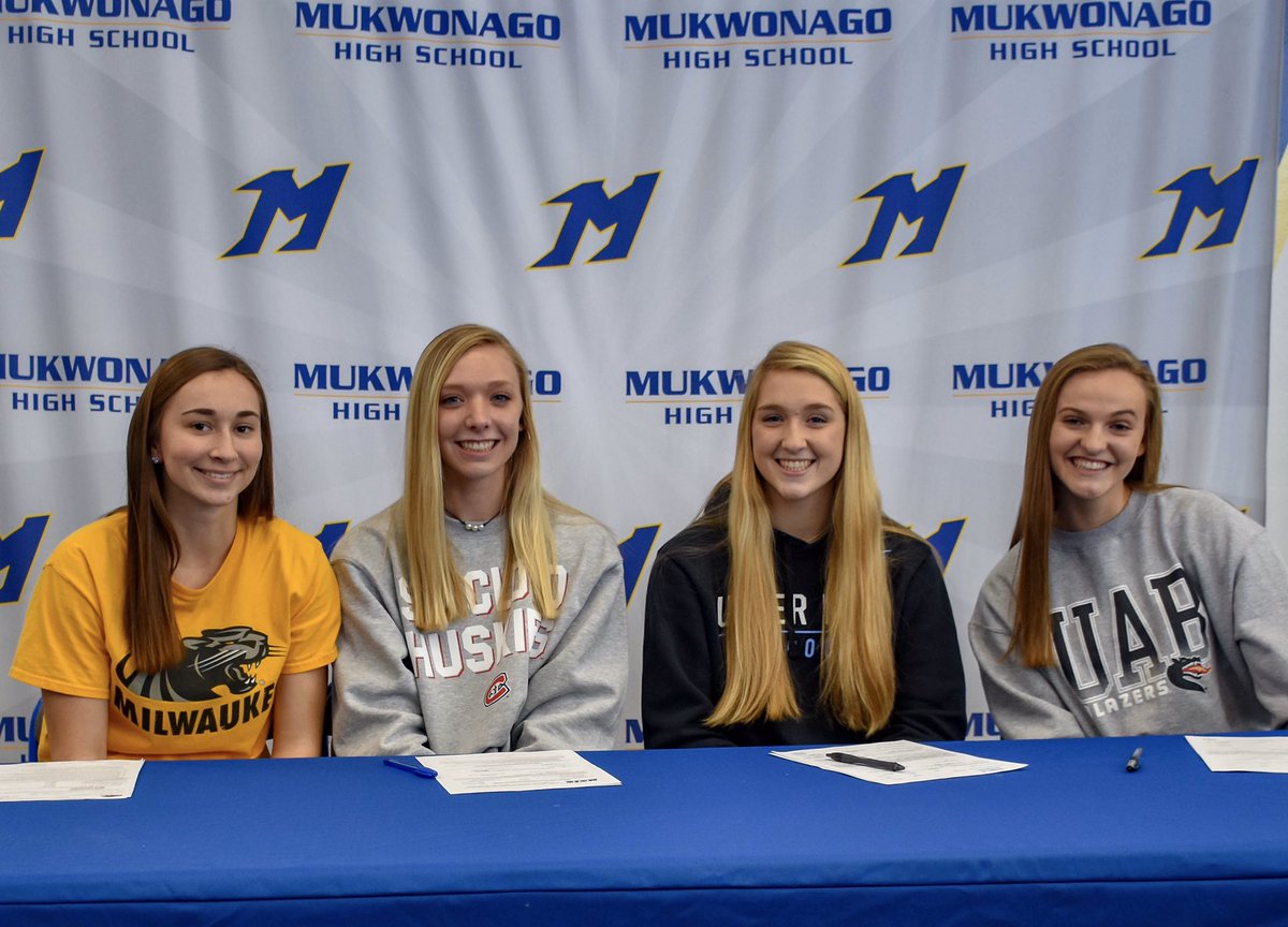 NLI signing day - Congrats Angie, Dru, Nicole &amp; Erin! #NextLevel #GoIndians