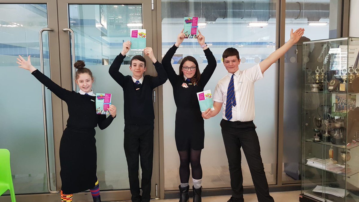 AngusCouncil's tweet photo. Well done to all the young people involved in #AntiBullyingWeek. Great work organising and taking part in lots of activities to raise awareness of bullying. Here’s some of our #ThinkANGUS ambassadors from @CarnoustieHigh and @webstershigh
#ChangeStartsWithus https://t.co/TuPiM8IftD