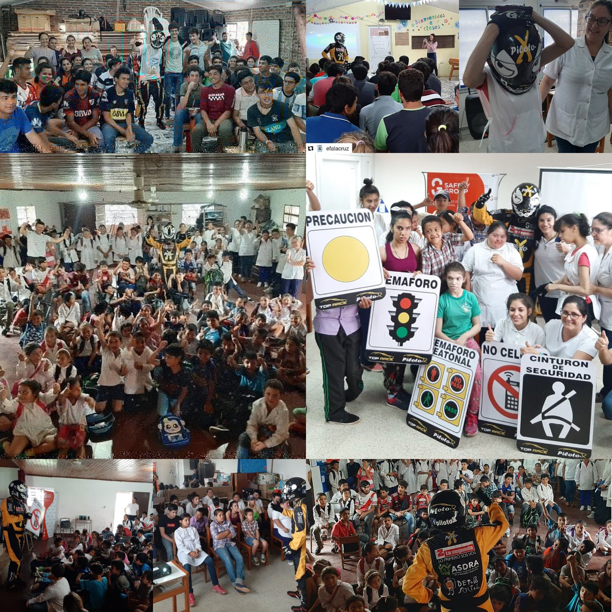 PilotoX1's tweet photo. Gracias a todas las instituciones #LaCruz #Corrientes y a la municipalidad el acompañamiento y organización #JornadasViales #InclusionVial @SafetyGroupArg https://t.co/SkuQVnq69d
