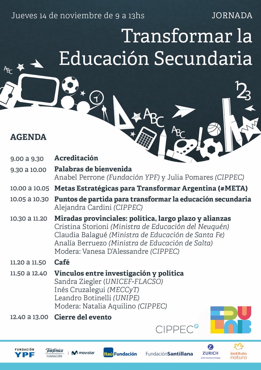 LuliCardini's tweet photo. ¡Preparando todo para mañana! #Transformarlasecundaria es una #META. Los esperamos a las 9 para pensar los cambios necesarios para los próximos 4 años desde una mirada federal, plural y de largo plazo. ¡Gracias a los que nos acompañan! Abajo el programa 👇 https://t.co/qWZpZU8Dzc