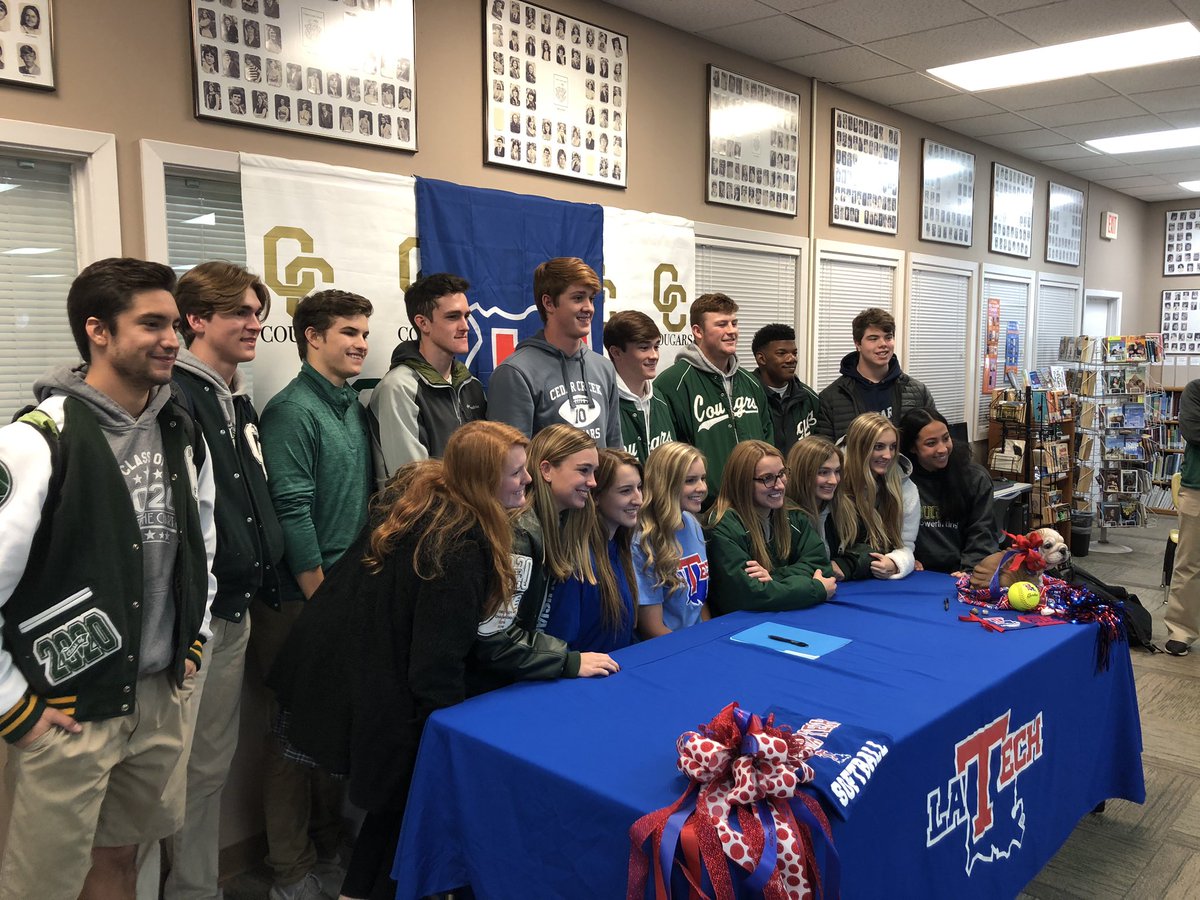 MenzinaLauren's tweet photo. so thankful for @LATechSB for this opportunity! biiiig thank you to my parents, coaches, friends, and everyone who has supported me on the journey!! commit —> signee 🥳🥳 #HBTD #EverLoyalBe https://t.co/iXFzMTQT76