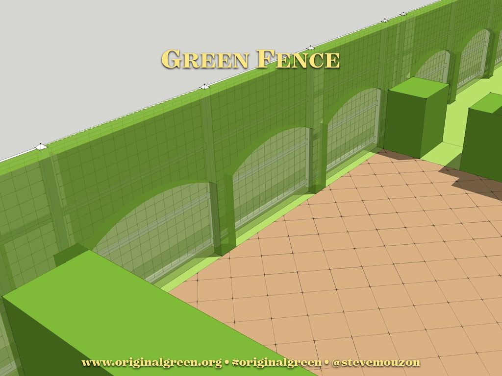 stevemouzon's tweet photo. A green fence is the lighter version of a green wall, with perennials like fruit trees espaliered above &amp; vining annuals like beans &amp; peas trained below. I saw these first in quantity at @Habersham where they're known as the "habershamedge." A handy tool in a #NourishablePlace. https://t.co/0PaRaGXHL1