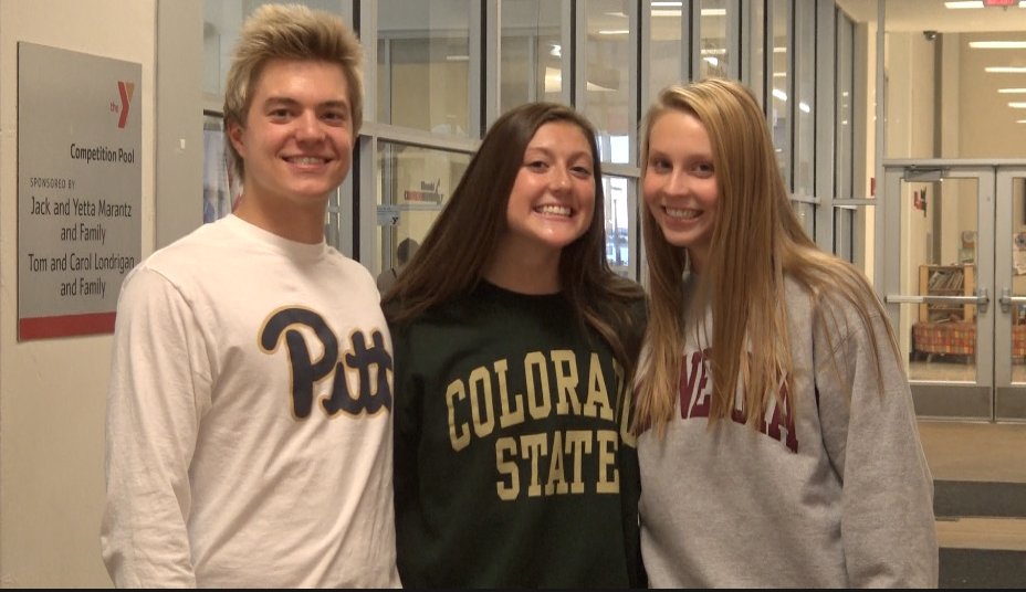 Channel1450com's tweet photo. Three YMCA Swimmers Sign D1 National Letters of Intent: 
Adam Milling, Kendra Preski and Megan Van Berkom talk about their decision and what it takes to swim at that level 
https://t.co/BOTbkzgOw1 https://t.co/mL4a3AYZWW