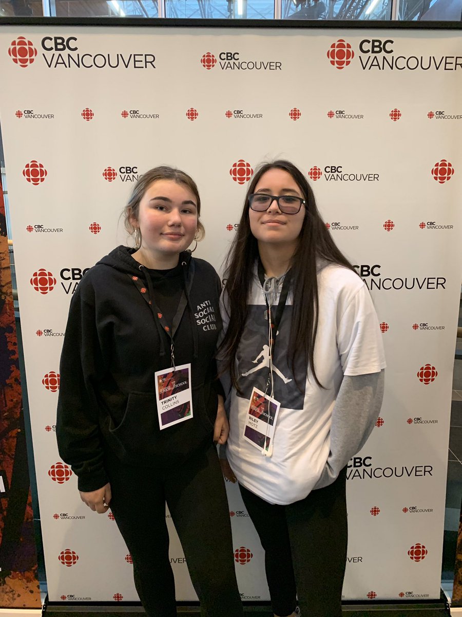 RavensWrlc's tweet photo. Thank you CBC Vancouver - for inviting our youth to the Indigenous Junior J School - Journalism! We had 7 students go today. Experience of a lifetime #resilience #hope #belonging #sd36learn #CBCJrJSchool https://t.co/nYwkjfg2y6